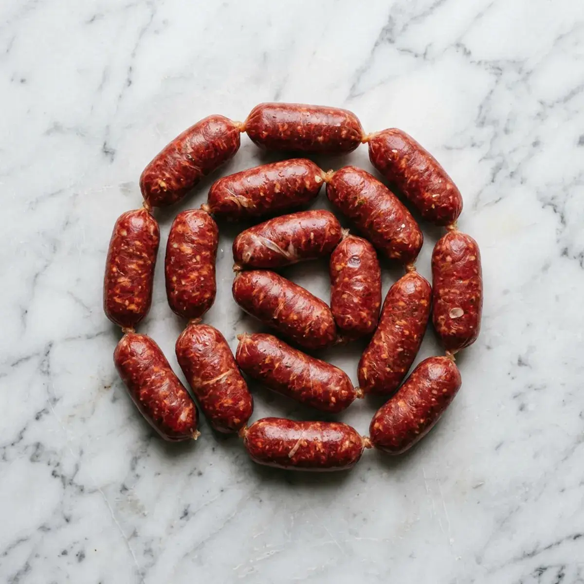 Saucisses de boeuf piquantes